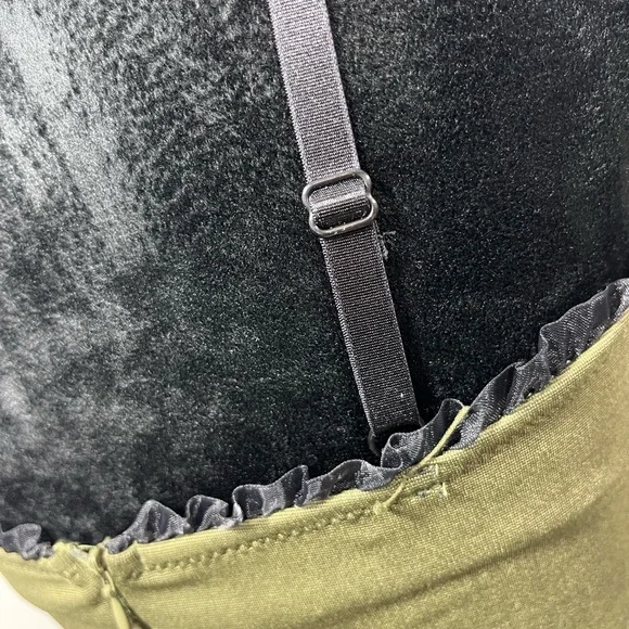 💔SOLD💔CURRENT MOOD Lost Tales Corset Mini Dress Handkerchief Hem Lace Trim - Picture 8 of 14